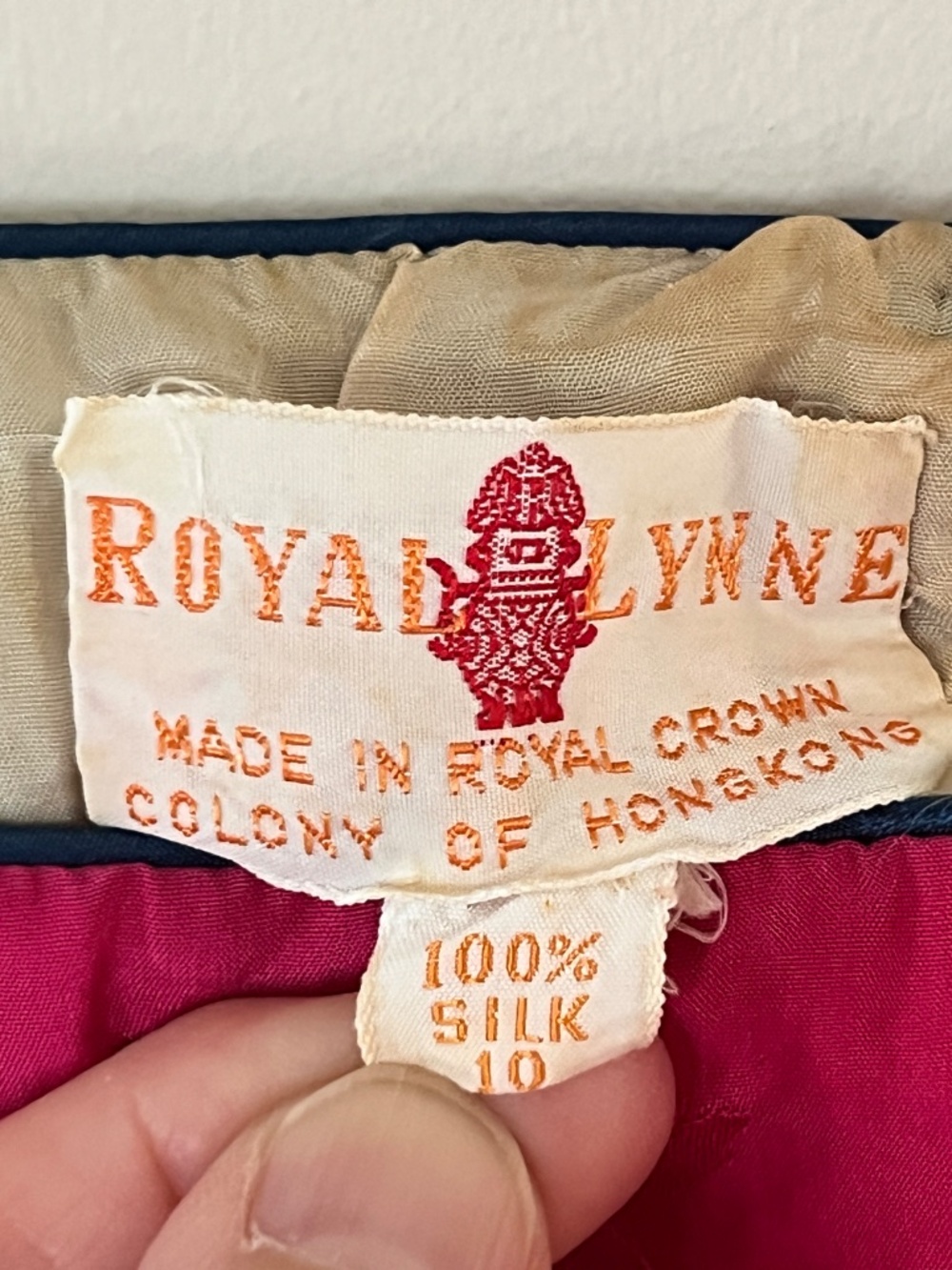 Authentic Vintage Royal Lynne Silk Geometric Sleeveless Dress - Picture 2 of 11